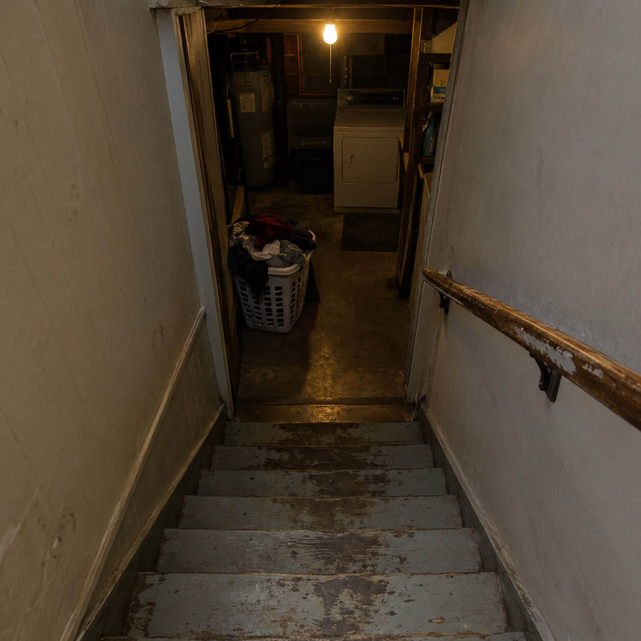 A Basement Laundry Two Floors From the Bedrooms