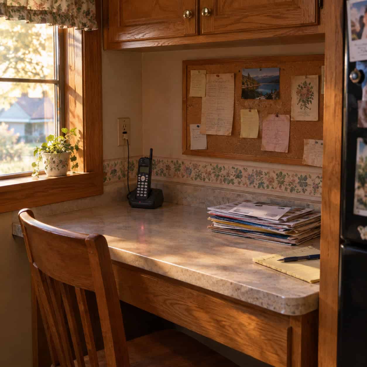 The Built-In Kitchen Desk