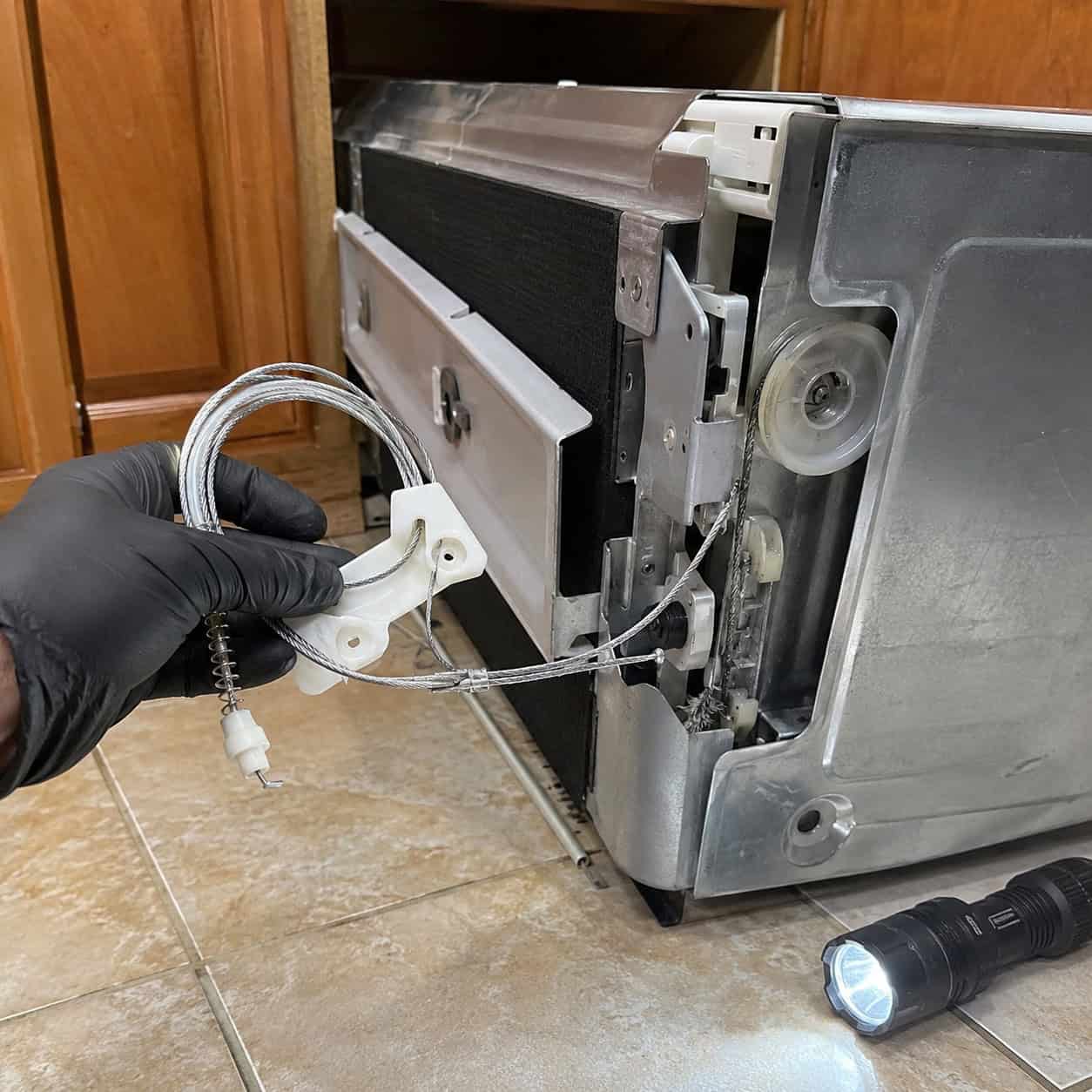 The Soft-Close Dishwasher Door Springs and Cables