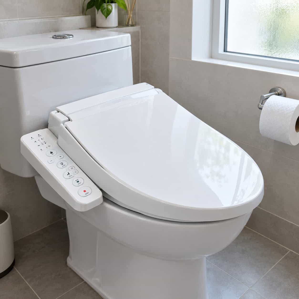 The Warm-Air Dryer on the Bidet Seat
