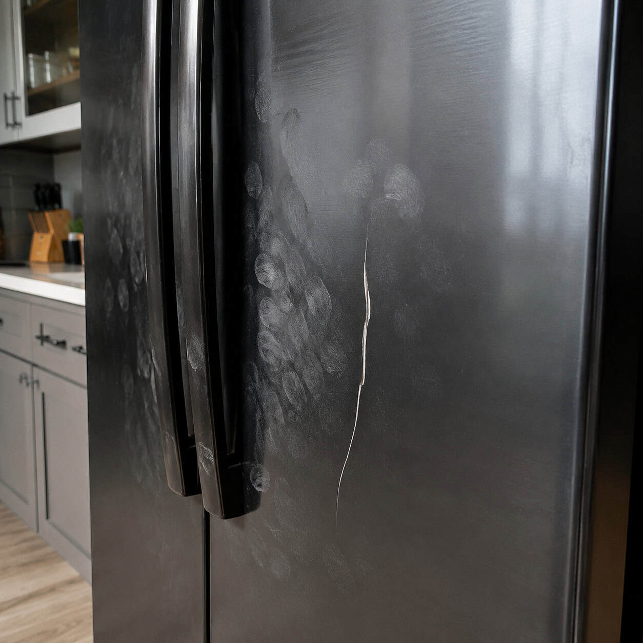 Black Stainless Steel Appliance Fronts