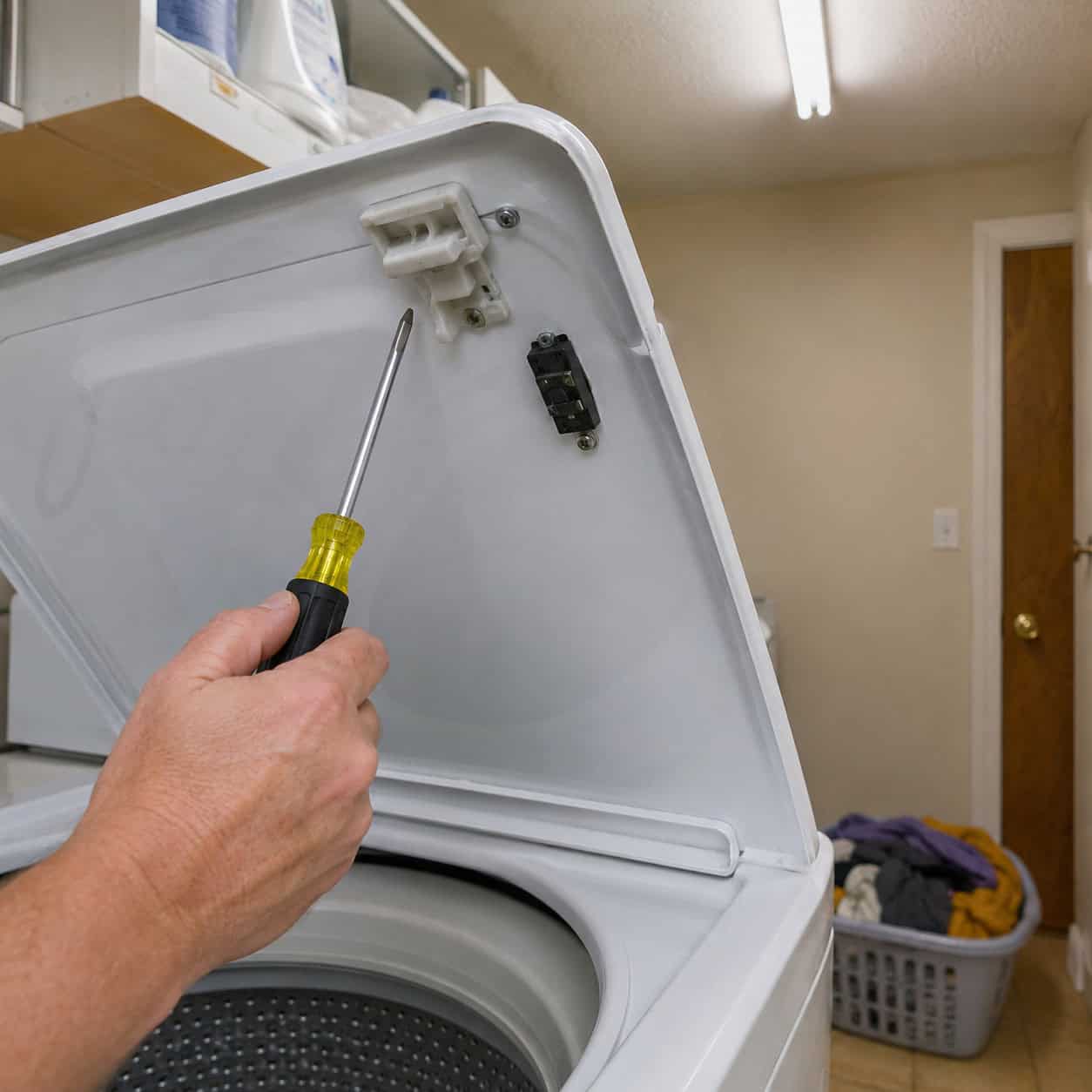 The Lid Lock on a Top-Load Washer