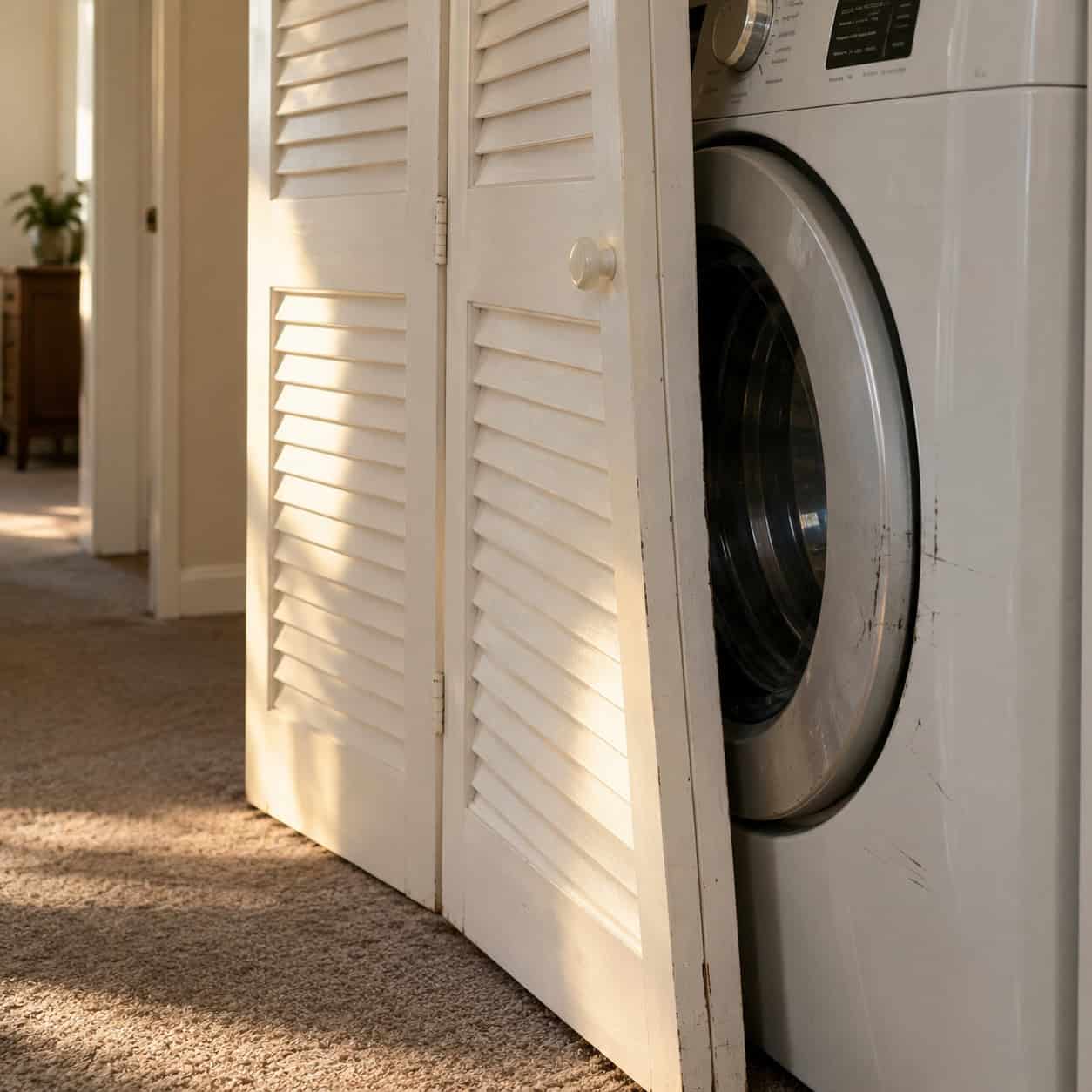 Bifold Doors That Scrape the Washer Door