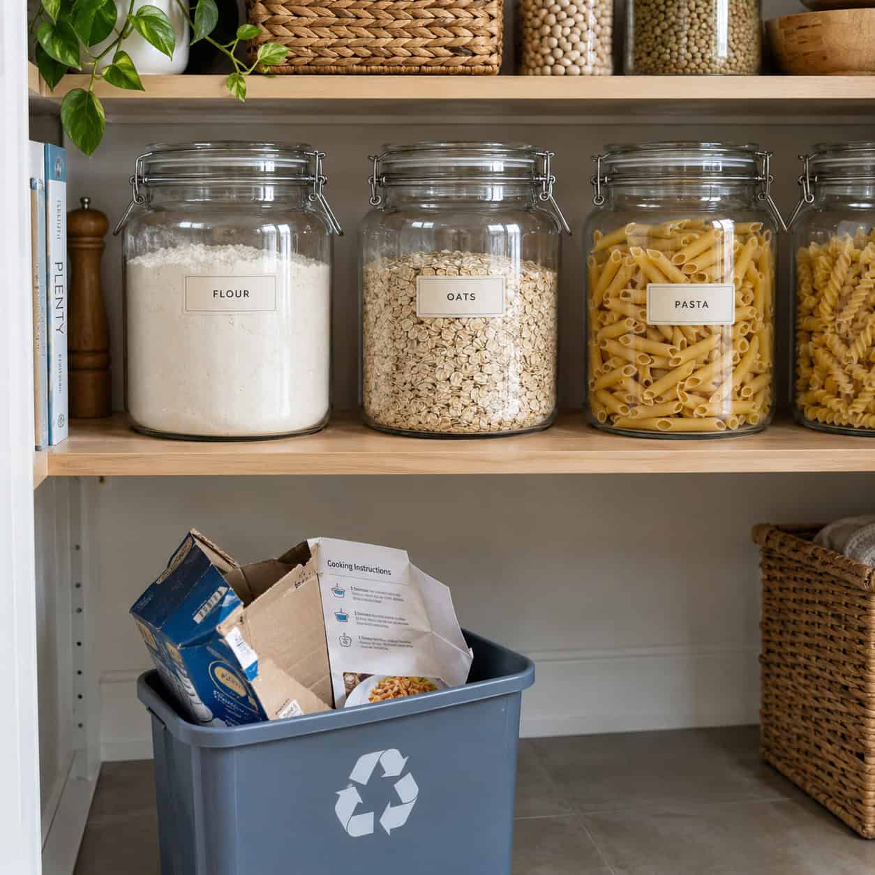 Decanting Every Single Thing Into Matching Glass Canisters