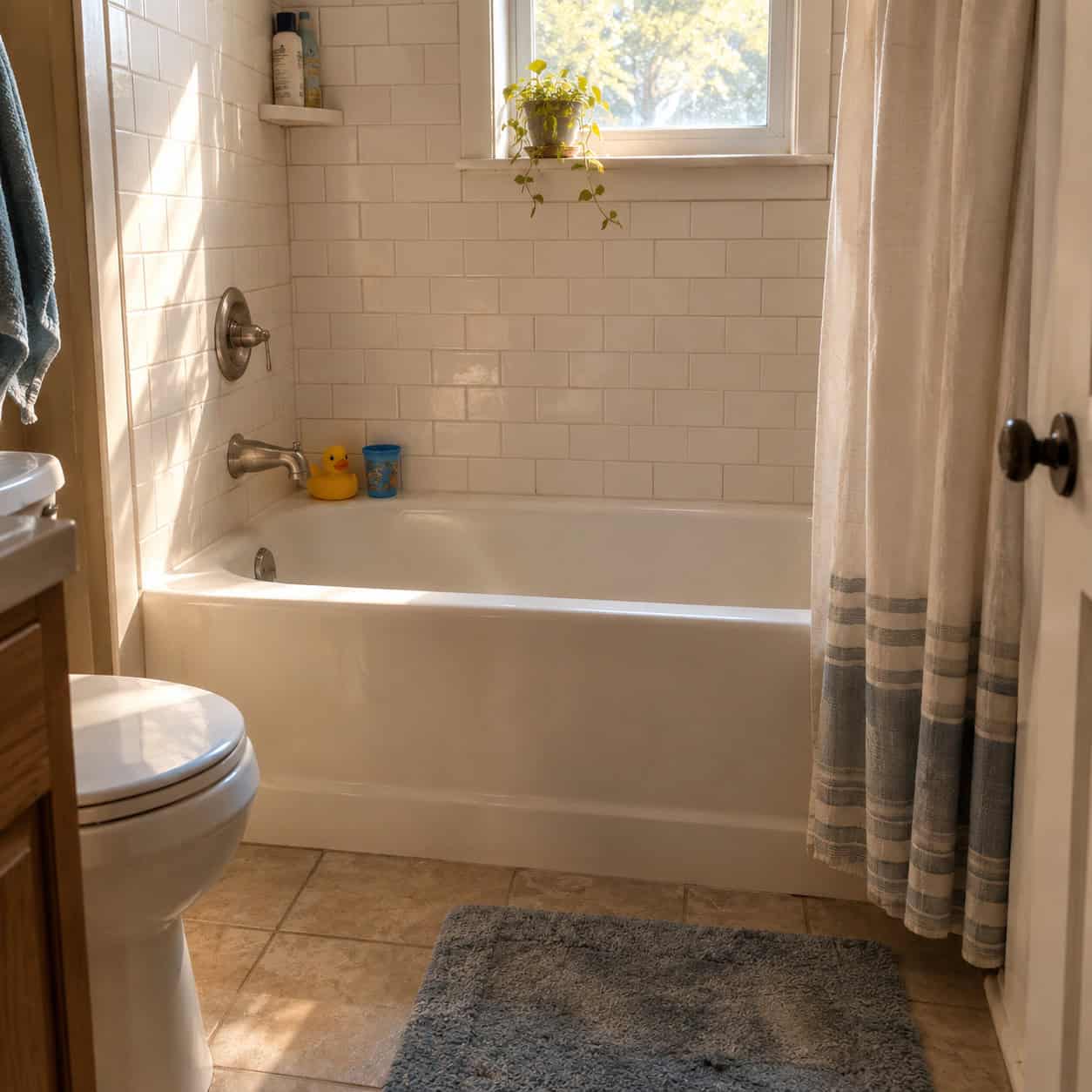 Ripping out the house's only bathtub