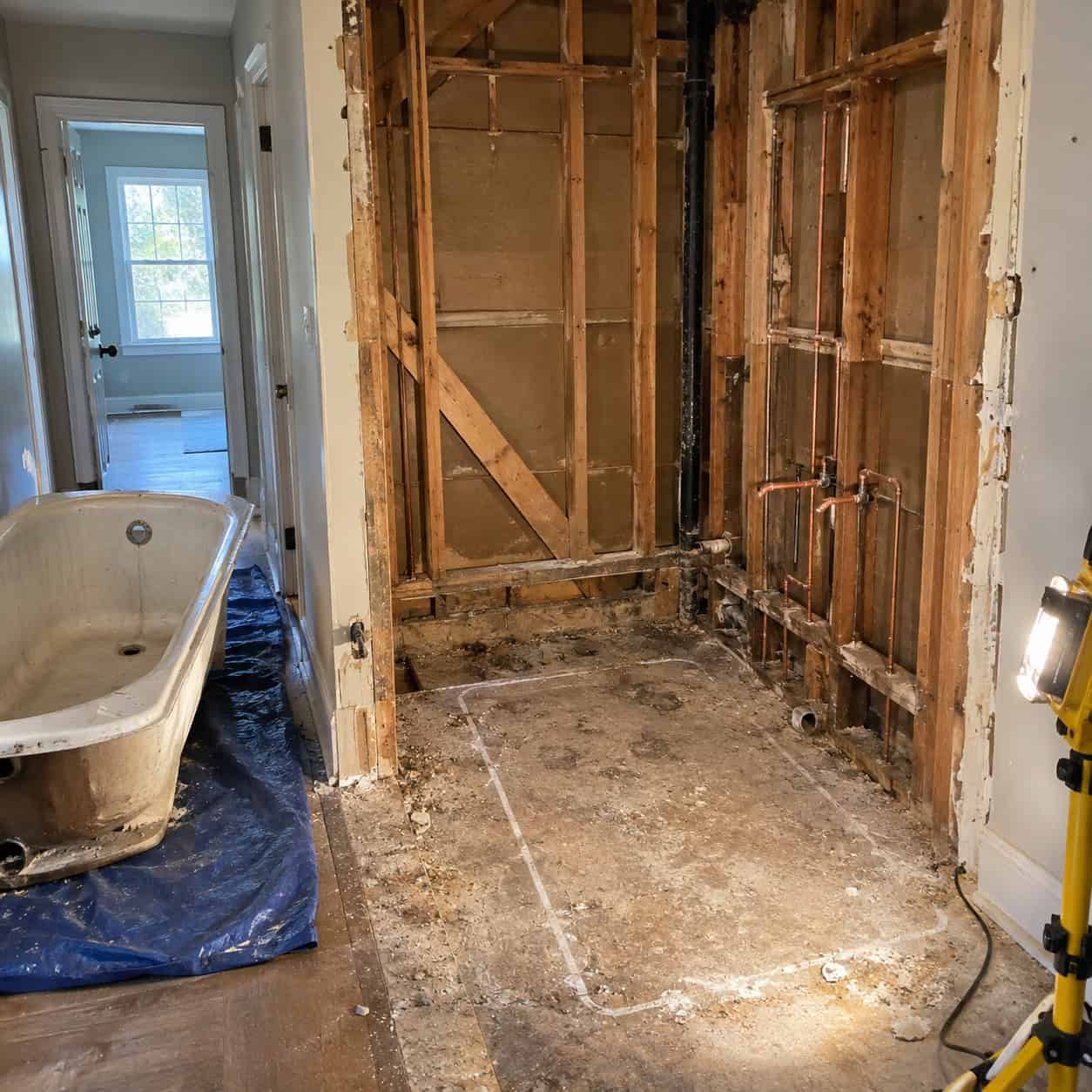 Ripping Out the Only Bathtub in the House