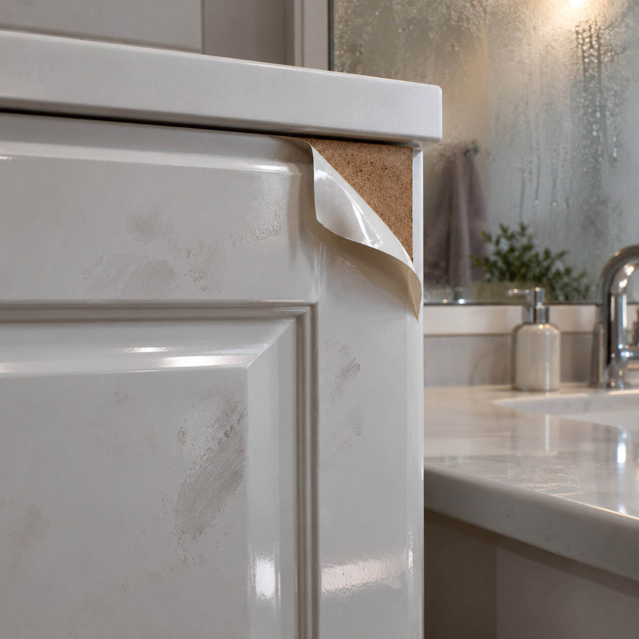 High-Gloss Thermofoil or Lacquer Fronts