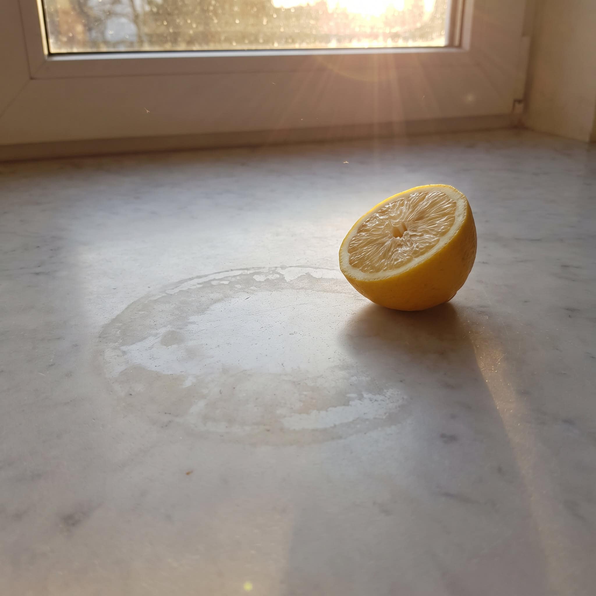 Honed Marble or Limestone Underfoot