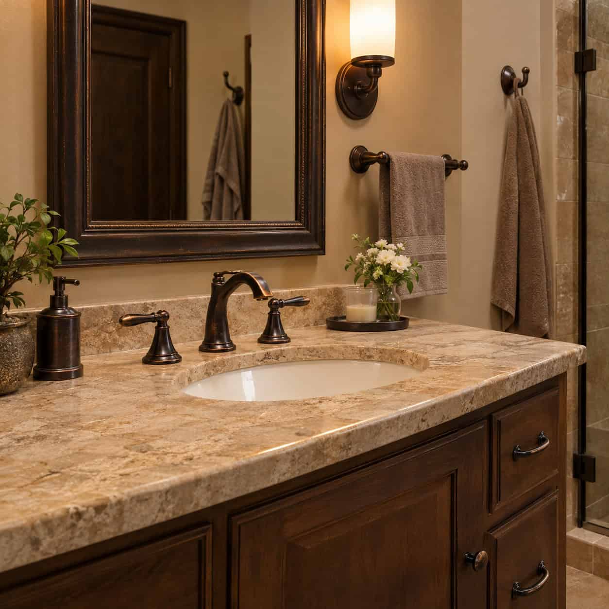 Oil-Rubbed Bronze on Every Single Fixture