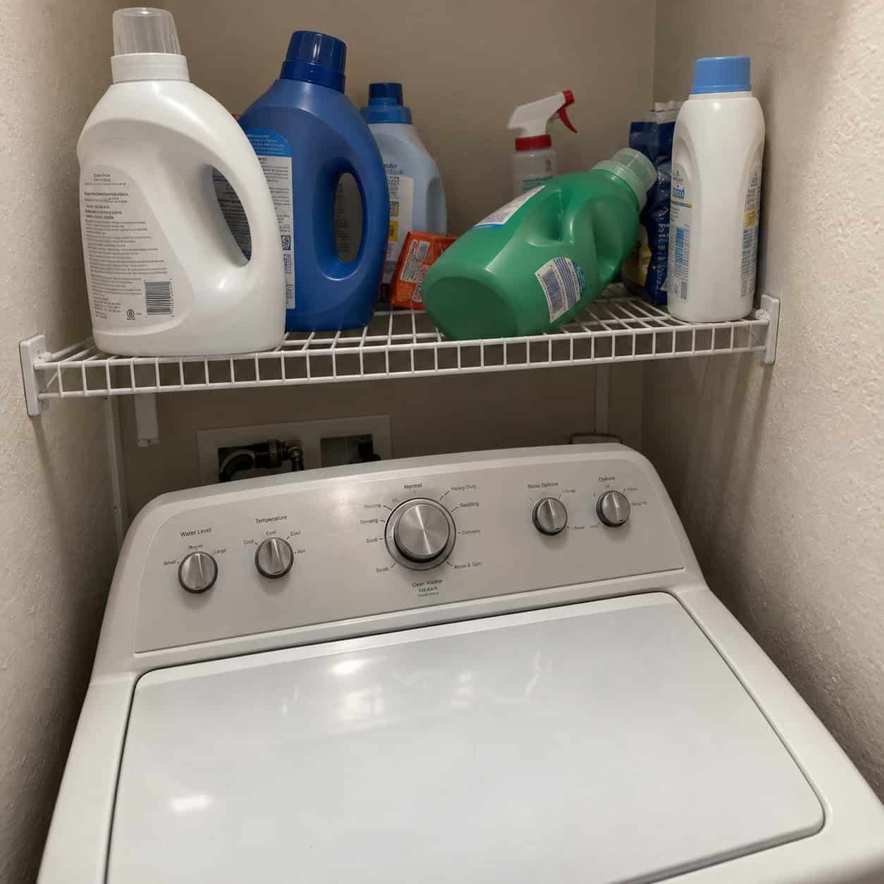 The Wire Shelf Mounted Too Low Over the Machines