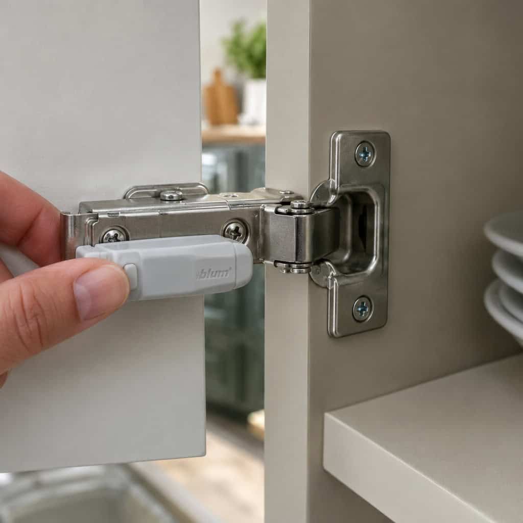 Clip Soft-Close Dampers Onto the Cabinet Doors