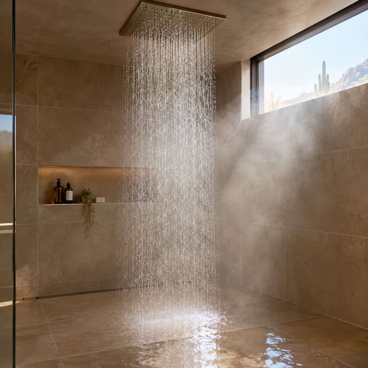 The Rain Head as the Only Showerhead