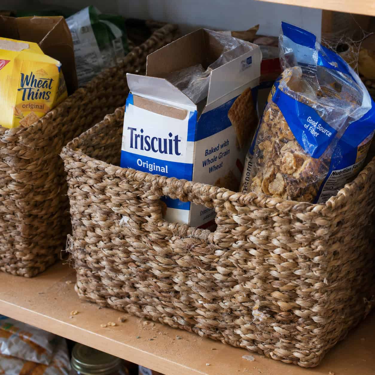 Woven Seagrass and Wicker Baskets for Food