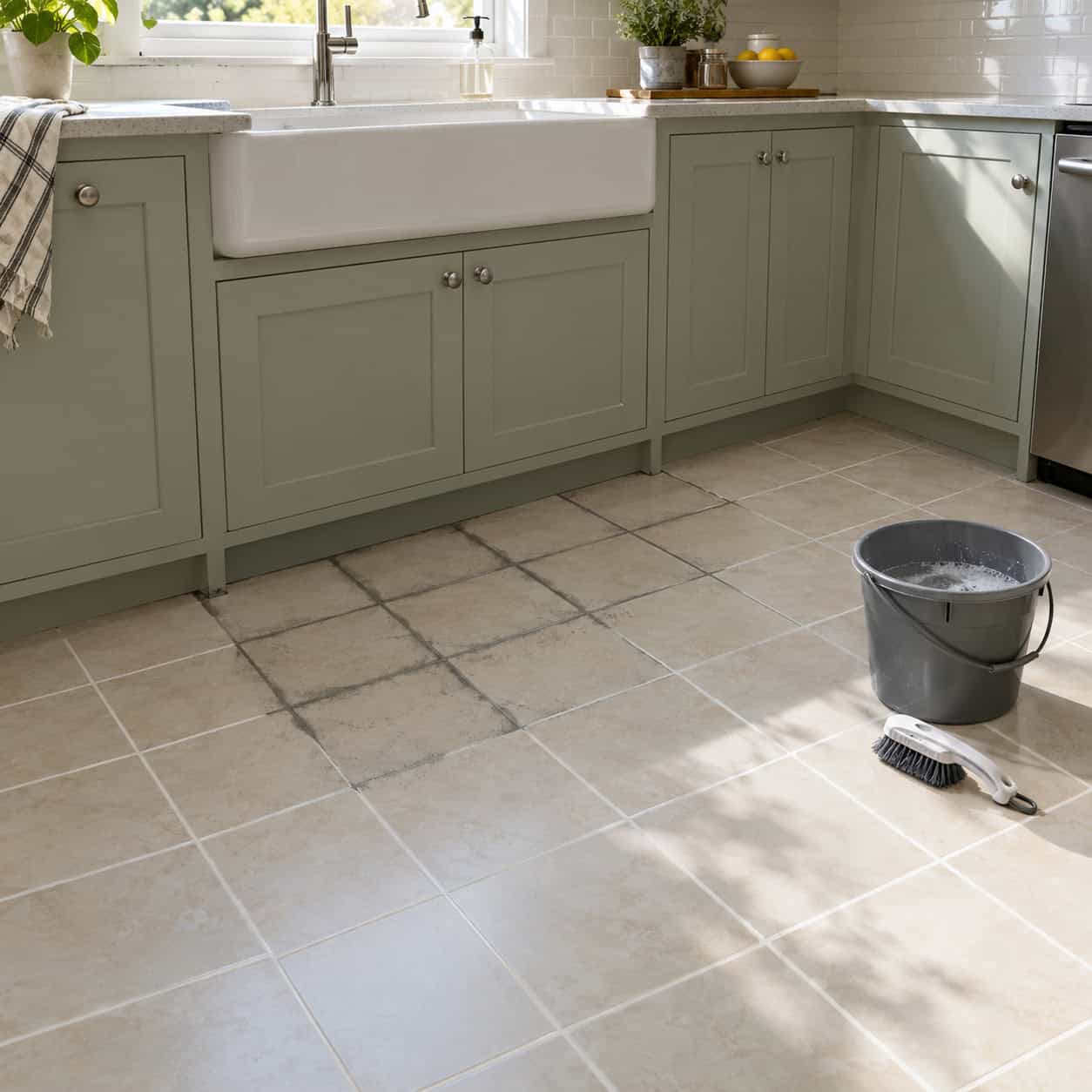 Bright White Cement Grout