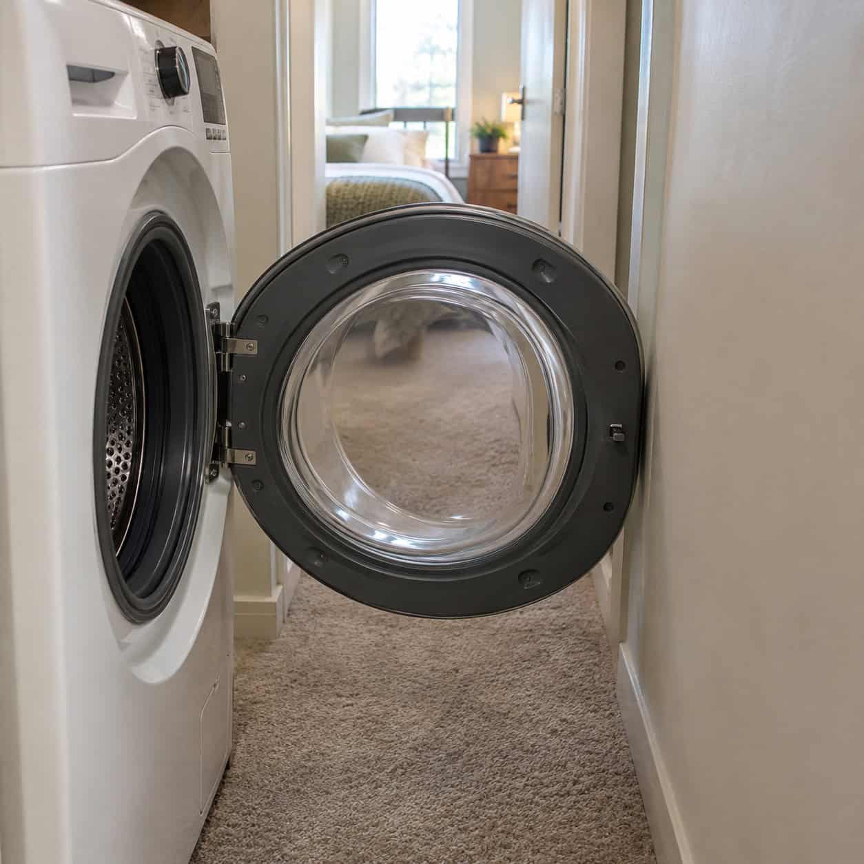 Front-Loader Doors That Swing Into a 36-Inch Hallway