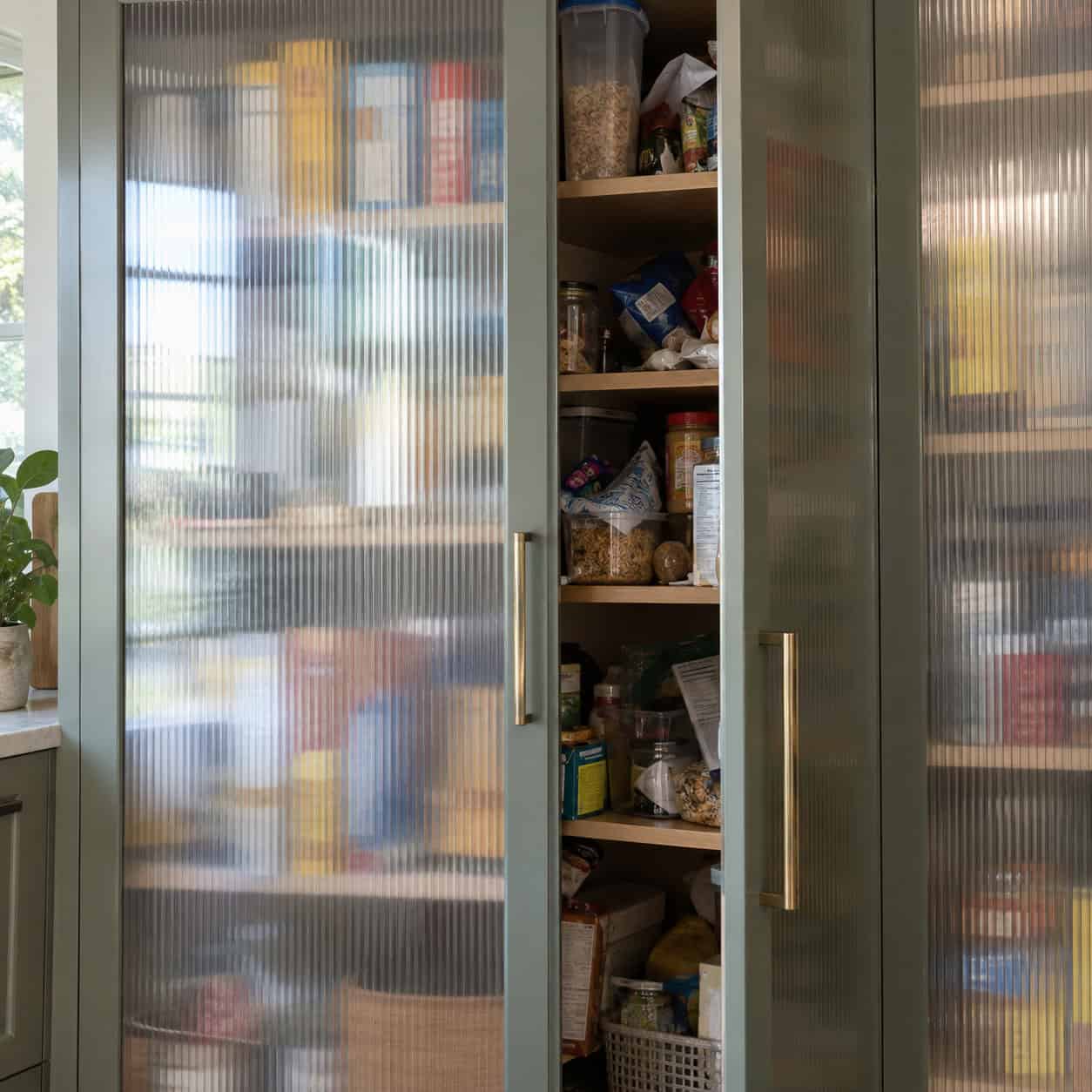 Glass-Front Pantry Doors