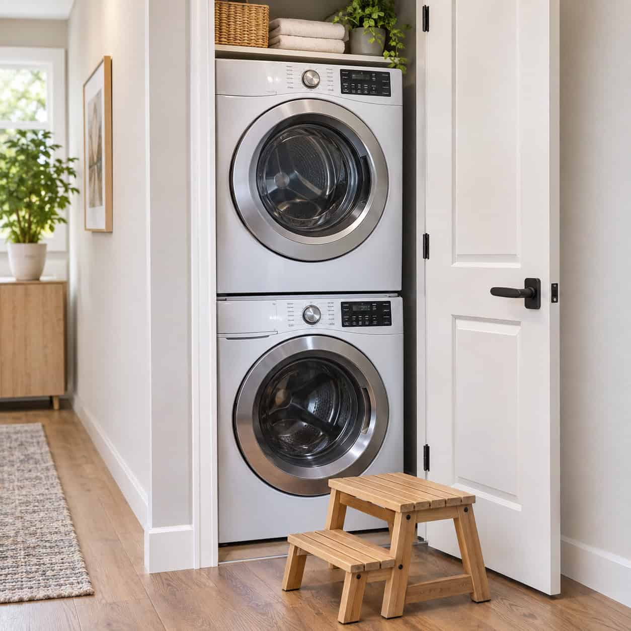 Dryer Controls Stacked Above Your Reach