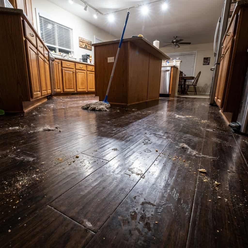 Dark, Glossy Floors of Any Material