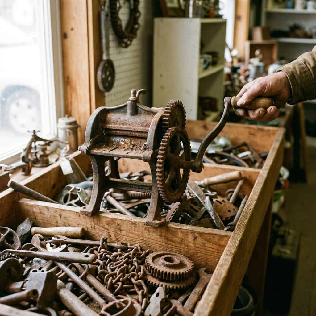 Hand-Crank Cast Iron Kitchen Gadgets