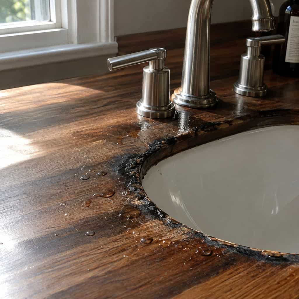 A Butcher-Block or Live-Edge Wood Top