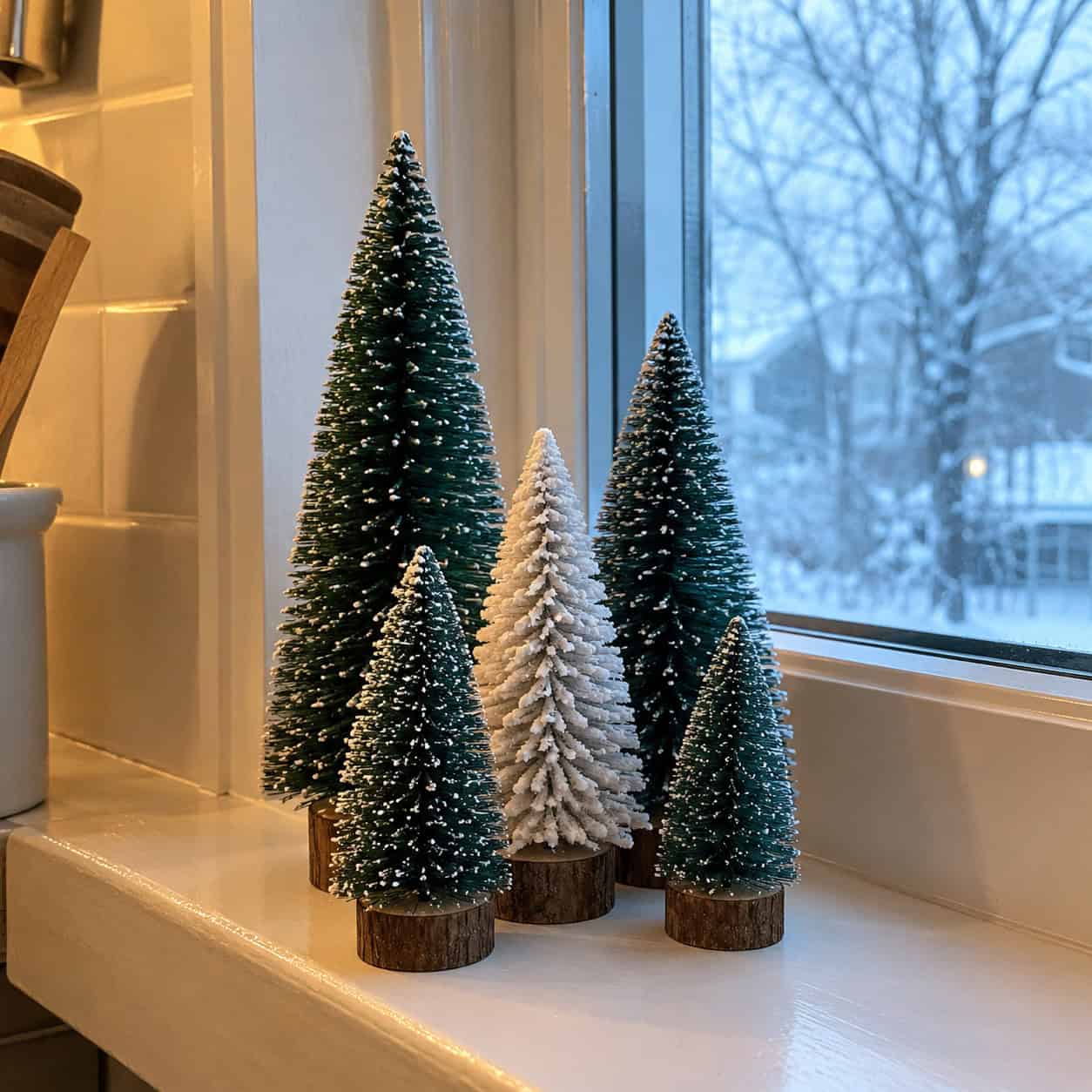 Bottle-Brush Trees on the Windowsill