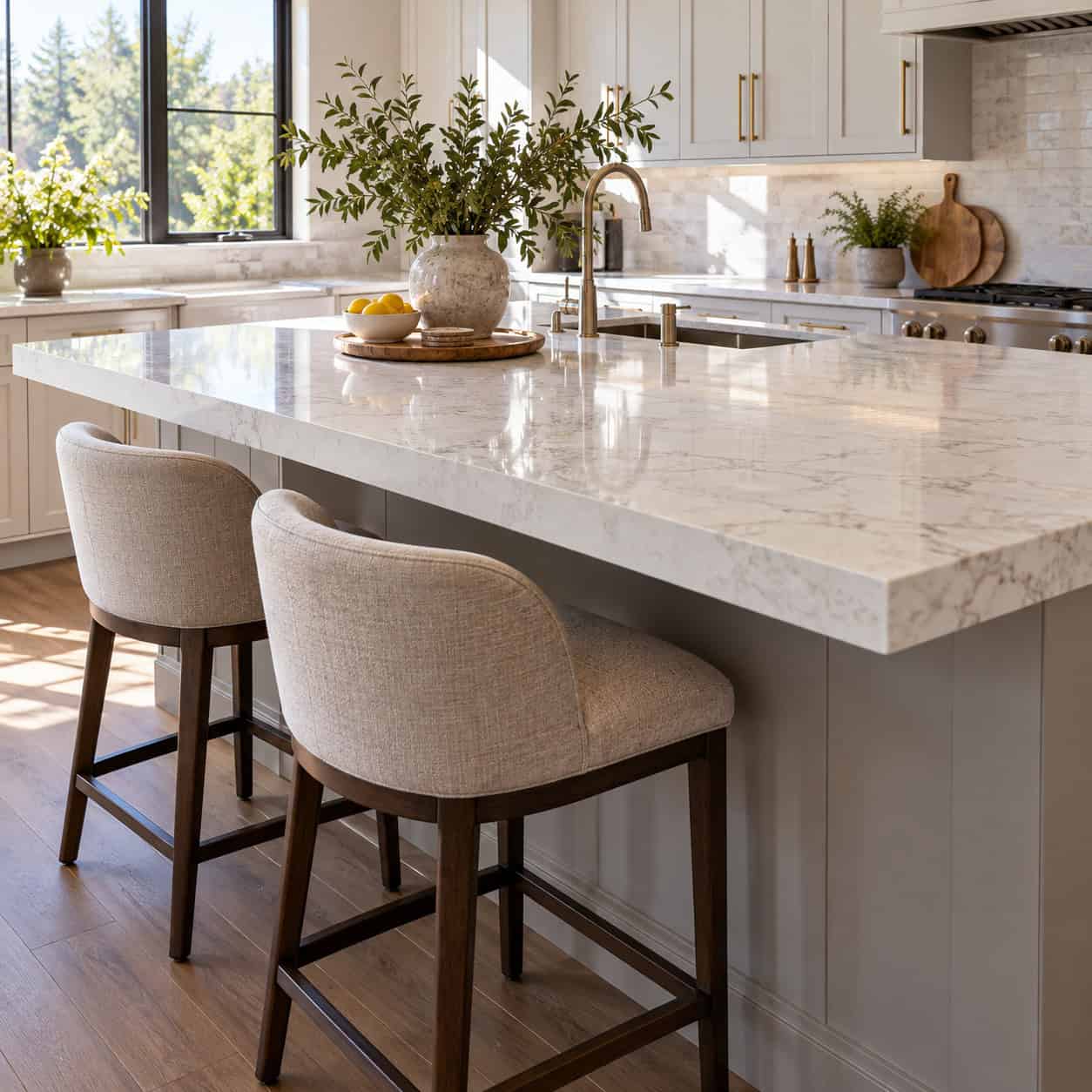 A countertop overhang with nothing holding it up