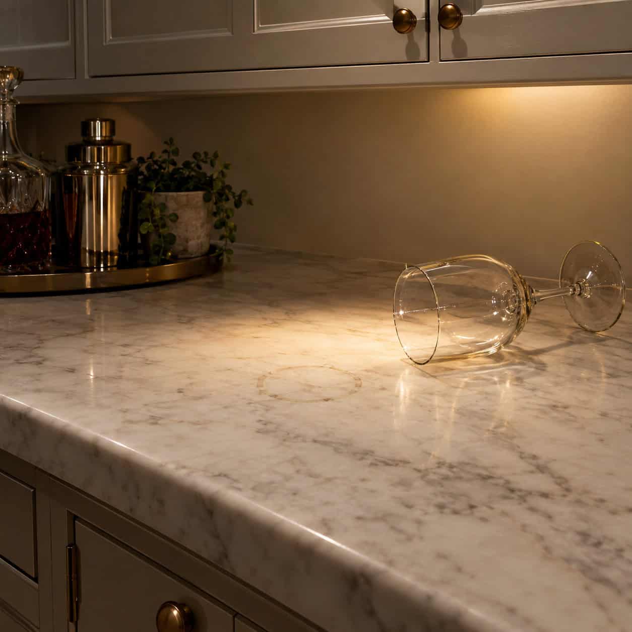 A Marble Counter in the Butler's Pantry