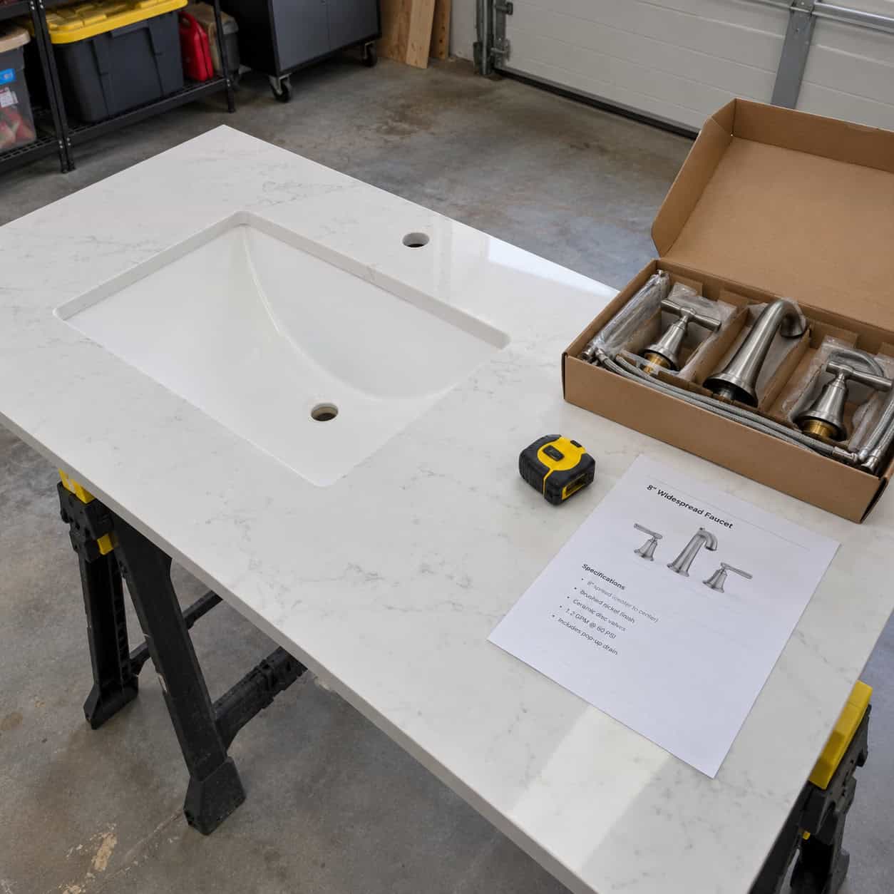 Buying the faucet after the sink