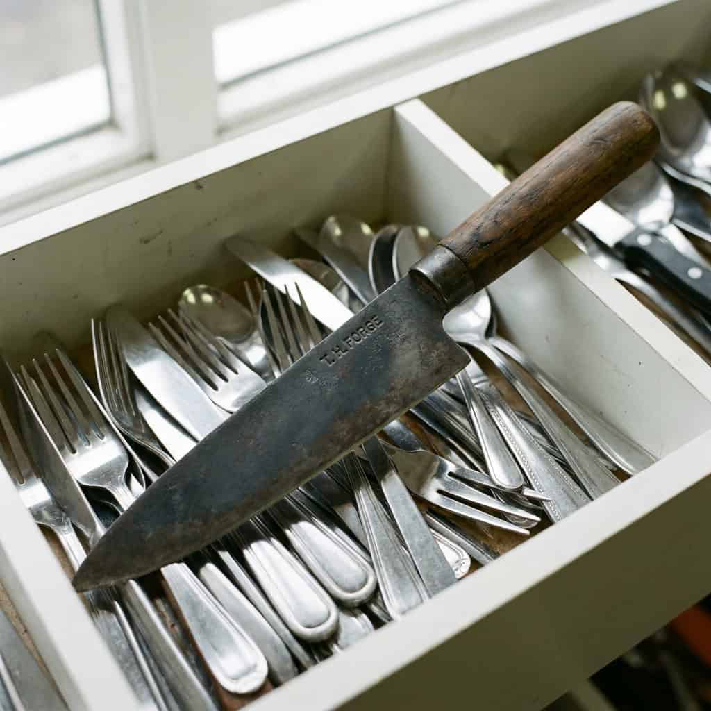 Carbon Steel Sabatier and Other Forged Chef's Knives