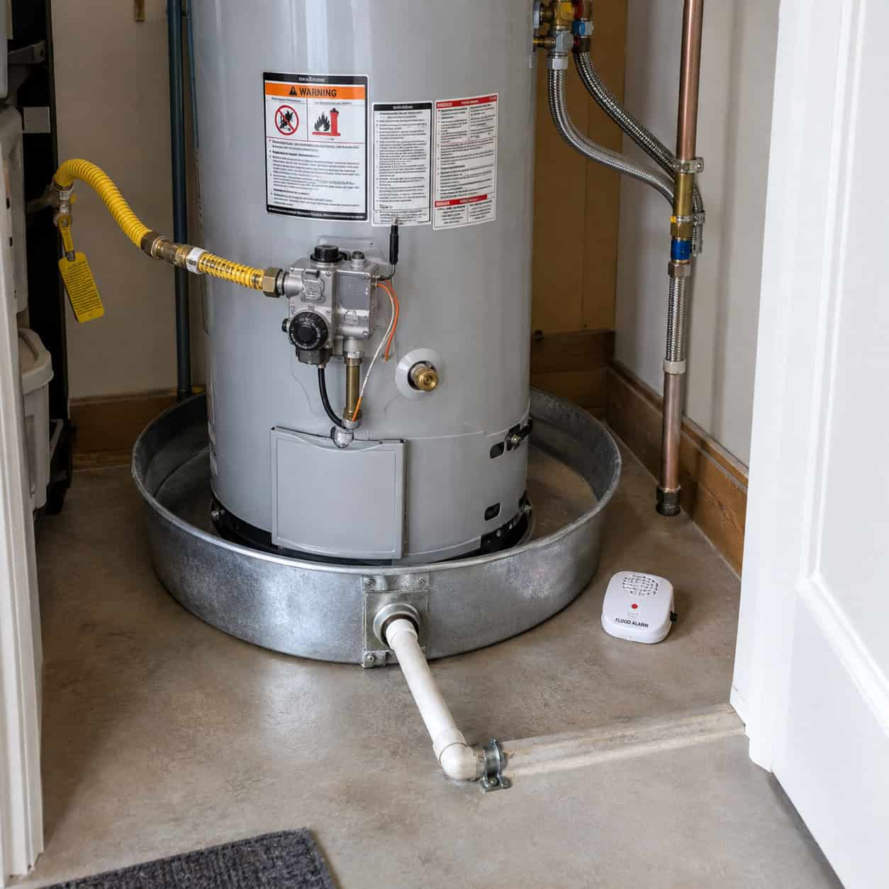 Set a Water Heater on a Finished Floor With No Drip Pan