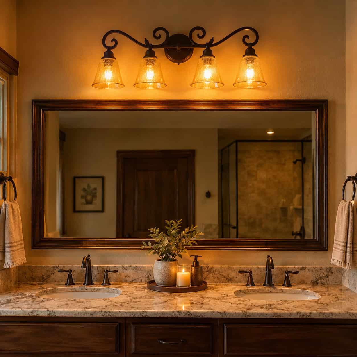 The Scrolled Wrought-Iron Hacienda Chandelier