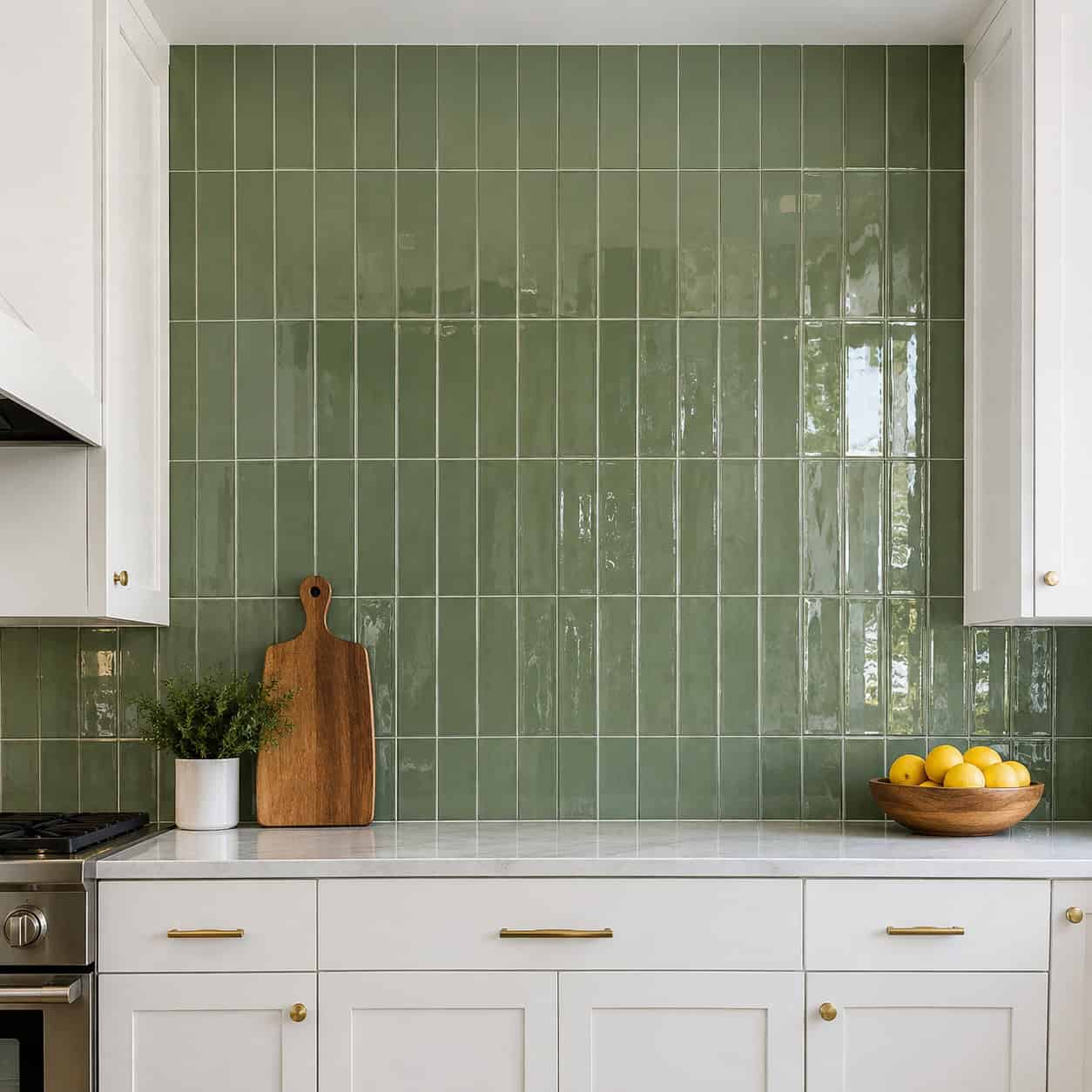 Full-Height Tile in a Trend Color