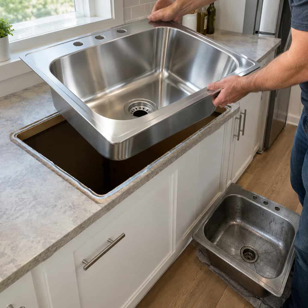 Drop In a New Stainless Sink