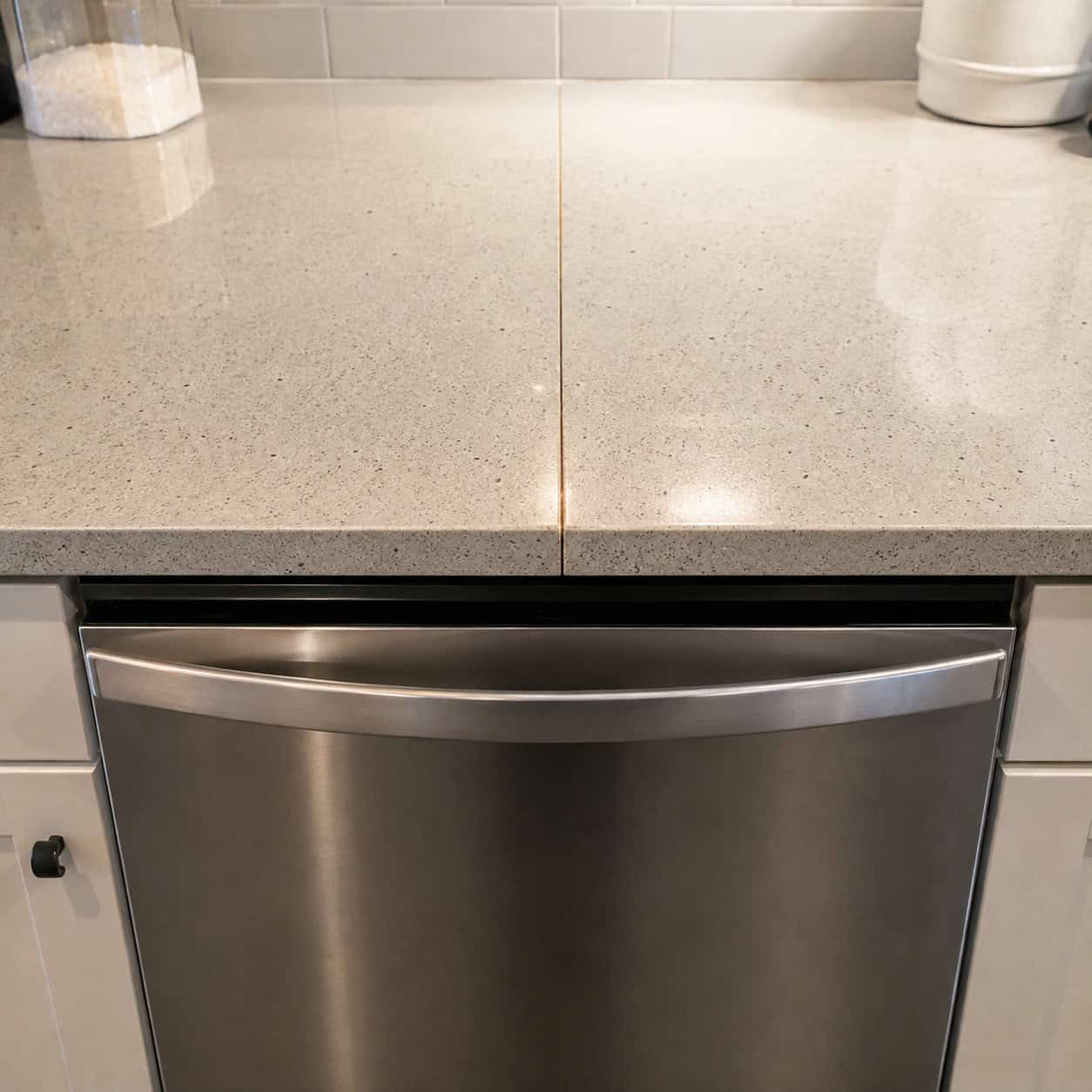 A countertop seam in the worst possible place