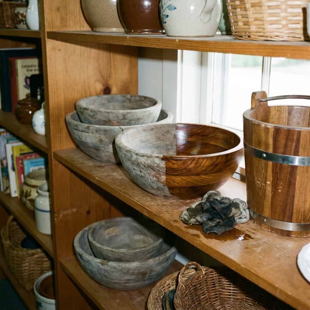 Danish Teak Serving Pieces and Turned Wood Bowls