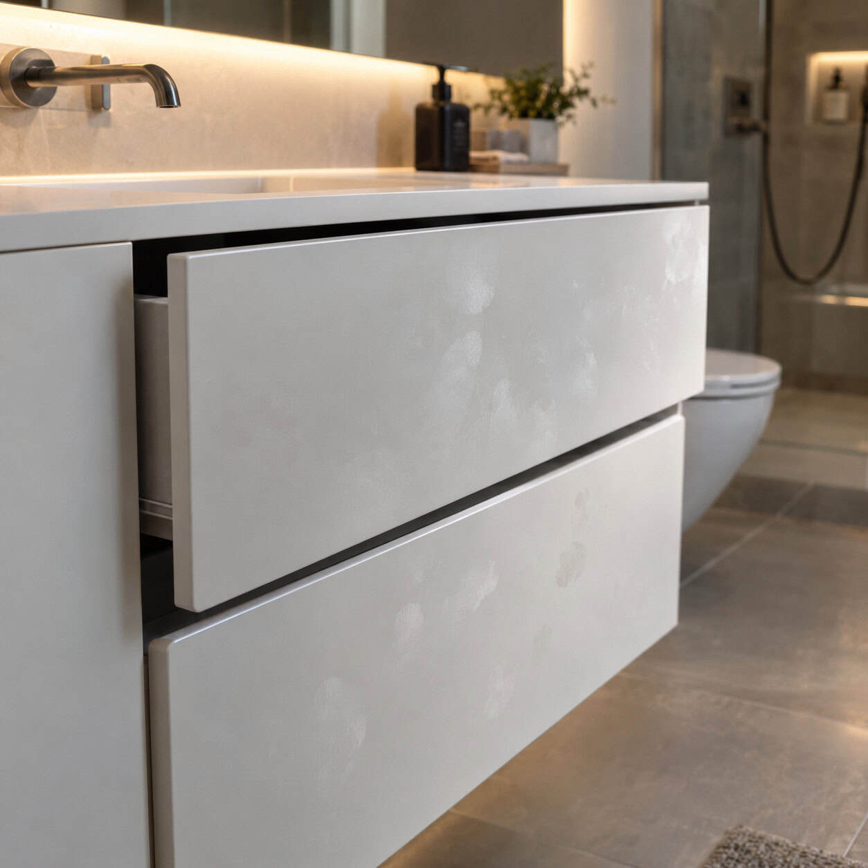 Handleless Push-to-Open Drawers