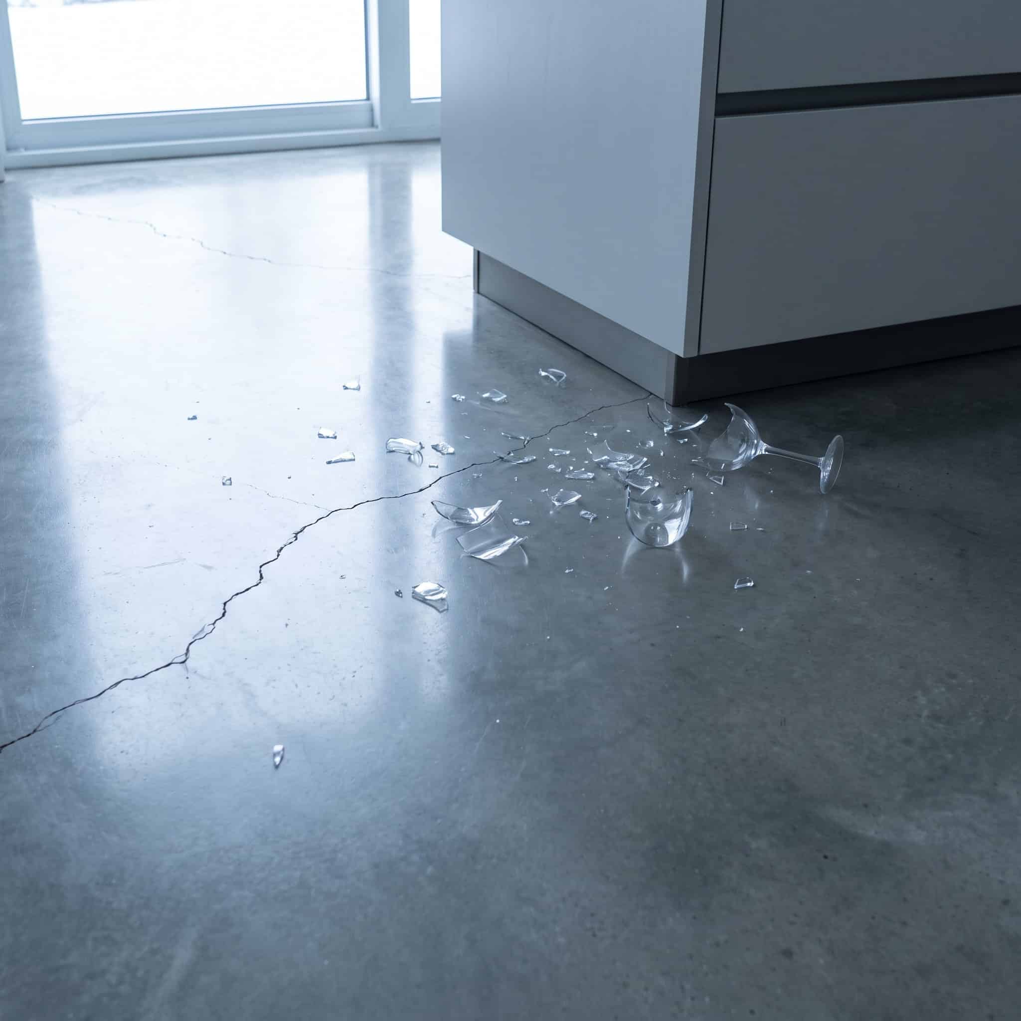 Polished Concrete in a Home Kitchen