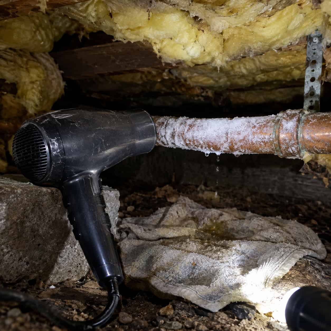 Thaw a Frozen Pipe With an Open Flame