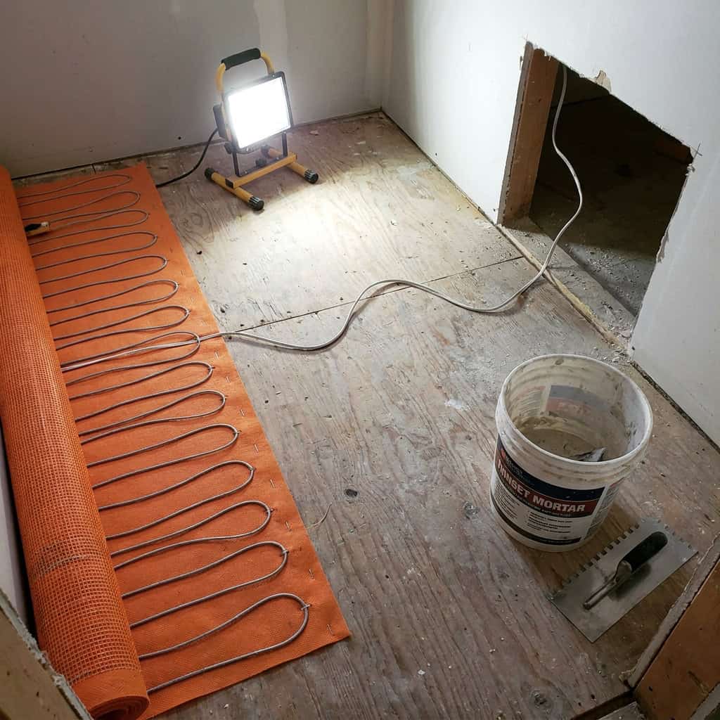 Skipping heated floors while the floor was already open