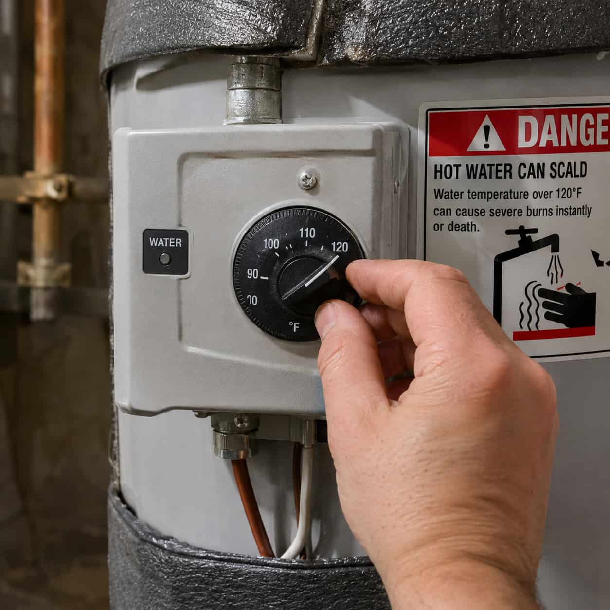 Run the Water Heater Hotter Than It Needs to Be