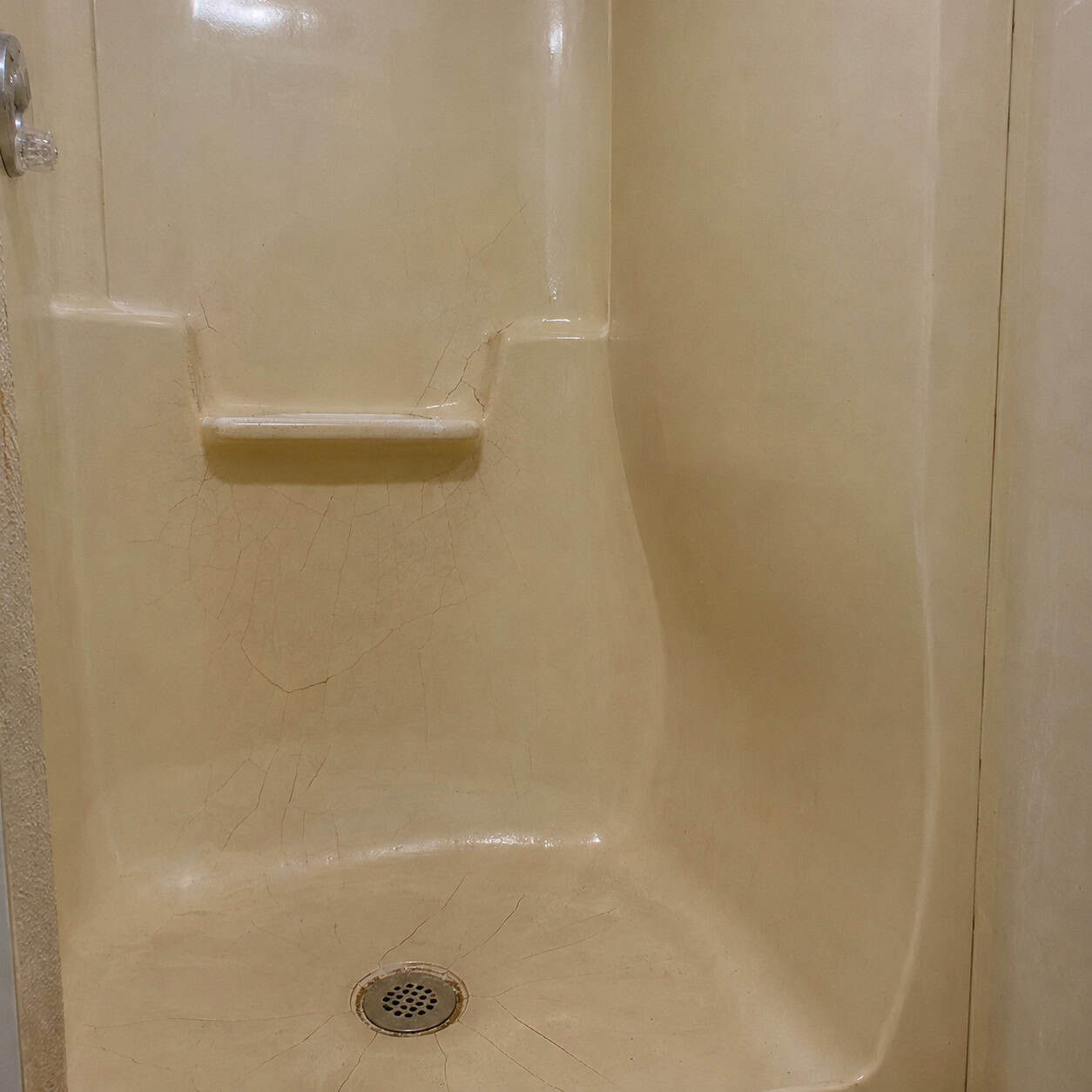 A One-Piece Fiberglass Unit in the Primary Bath