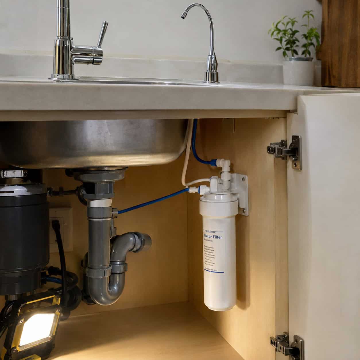 Install an Under-Sink Water Filter With Its Own Faucet