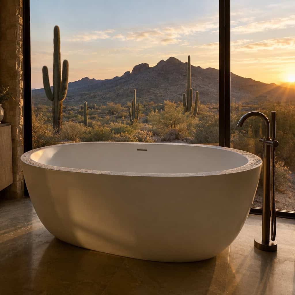 The Giant Freestanding Tub in the Desert-View Window