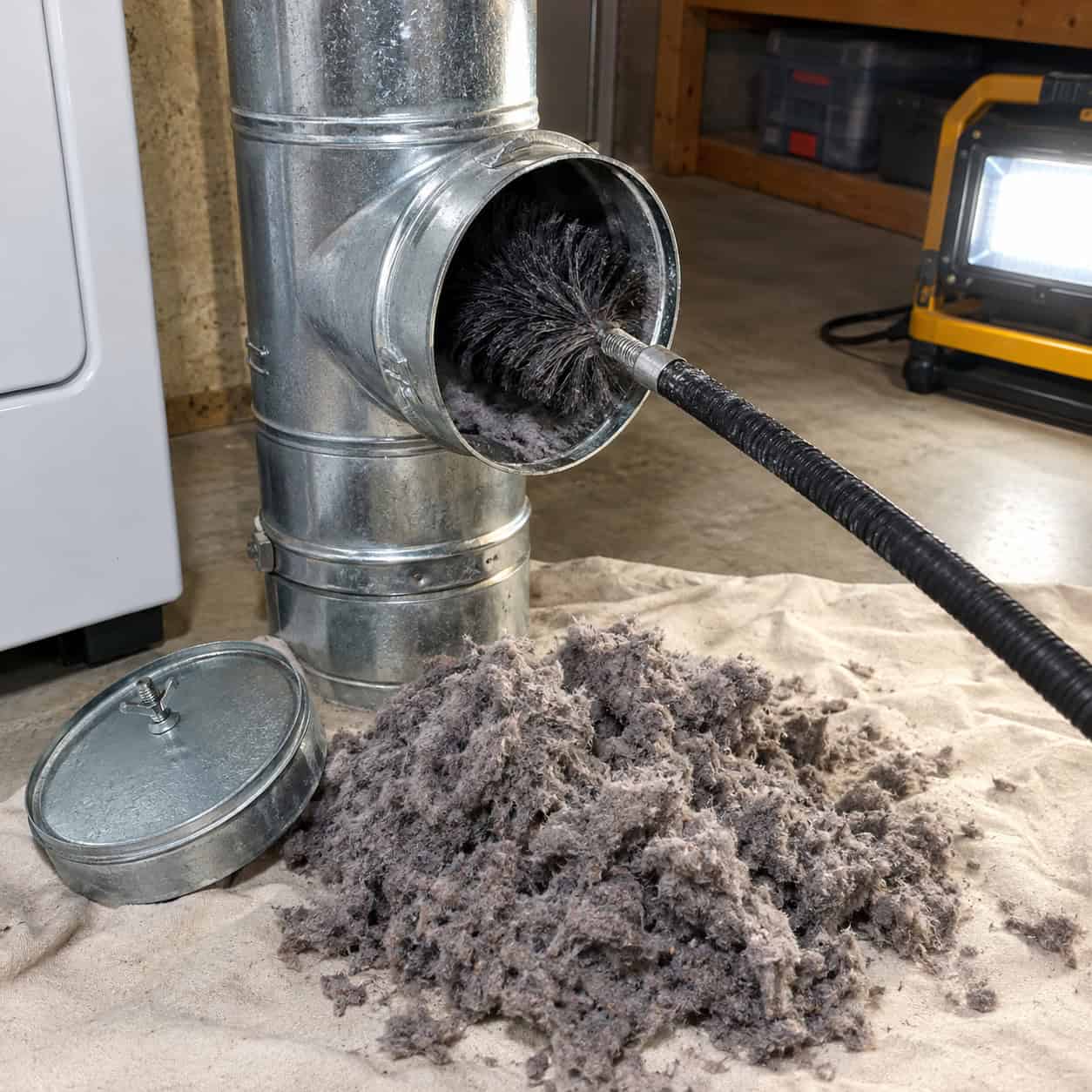 Skipping a Dryer Vent Cleanout Access Point