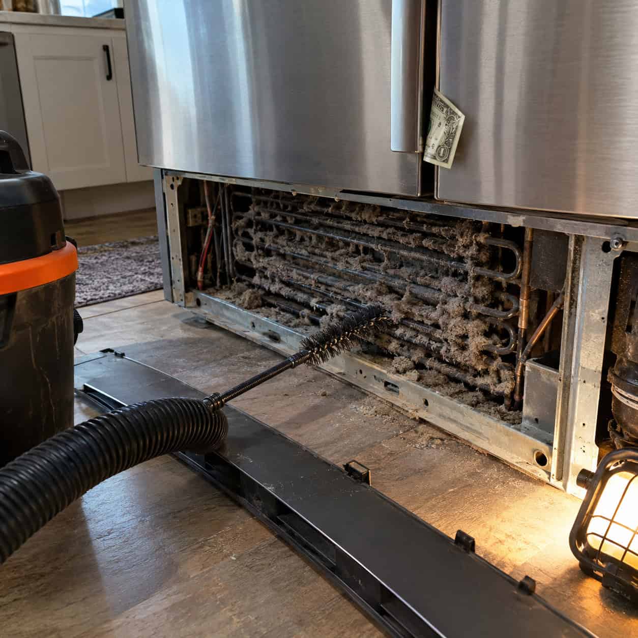 Vacuum the Fridge Coils and Test the Door Gasket