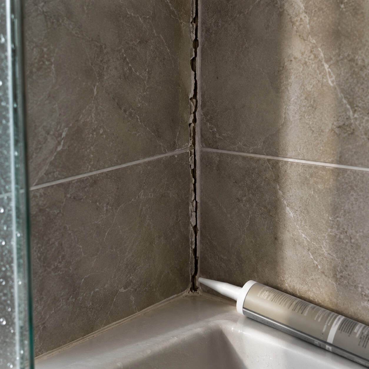 Grouting the inside corners instead of caulking them