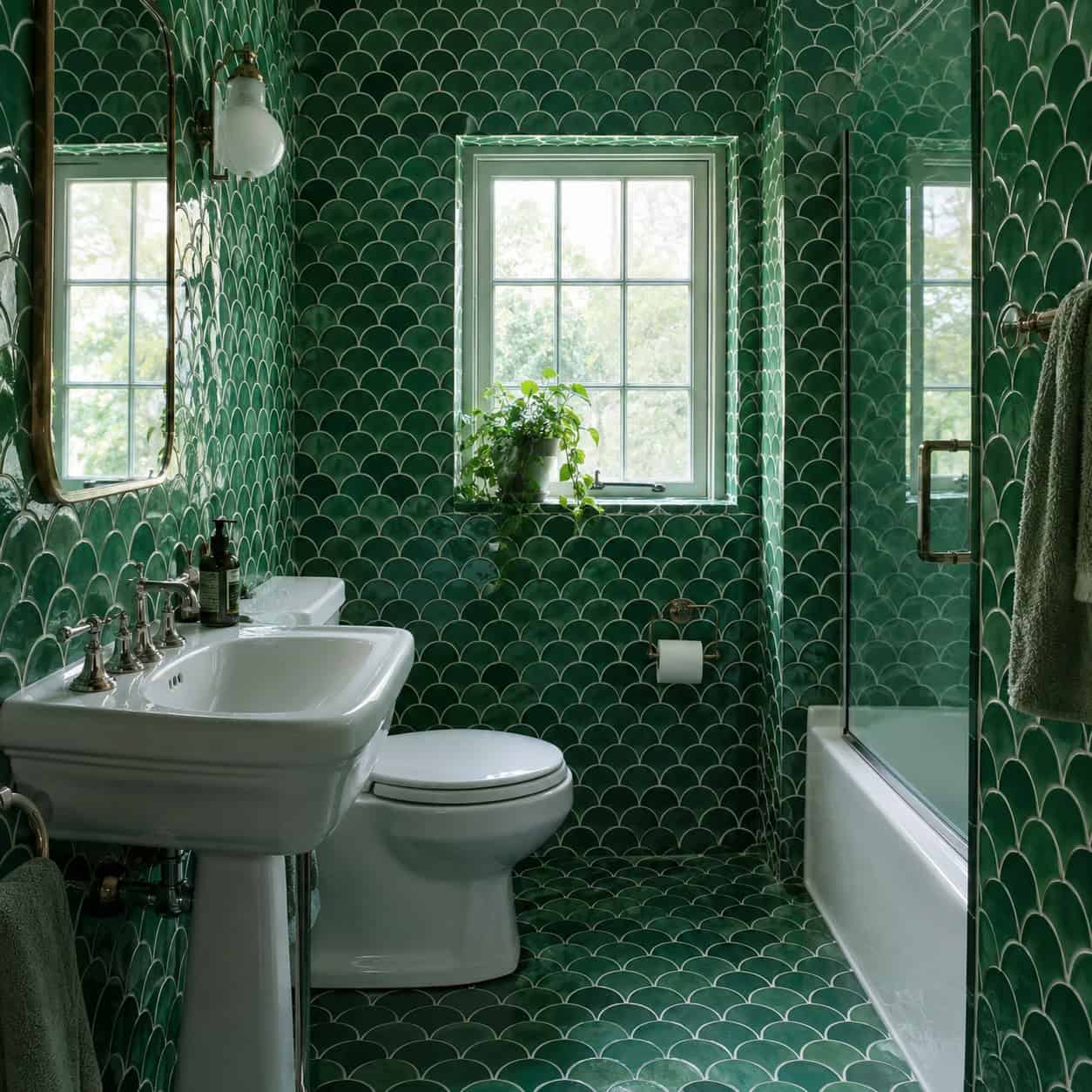 Letting one trendy tile take over the whole room